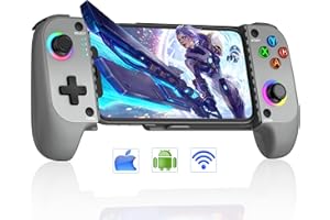 CYOYPPY Phone Game Controller for iPhone and Android, Wireless Mobile Game Controller with Hall Joystick Support Xbox Game Pass, PlayStation, Steam Link, Call of Duty, Roblox & Minecraft ,iOS&Android Gaming Controlle Mac-compatible Games