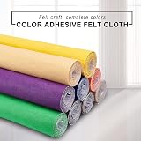 BENECREAT Self Adhesive Felt Fabric Roll 40x200cm 1mm Black view 8