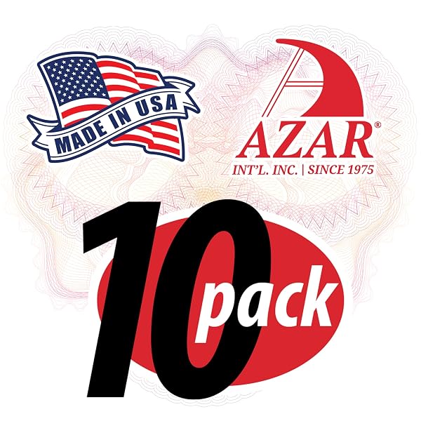 AZAR 162715 ACRYLIC HORIZONTAL WALL MOUNT SIGN HOLDER, 10 COUNT, 11 IN W X 8.5 IN H