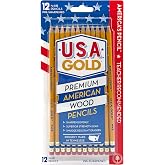 Write Dudes USA Gold Premium Cedar No. 2 Pre-Sharpened Pencils 12-Count (DDR56)