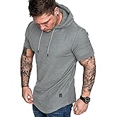 Lexiart Mens Fashion Athletic Hoodies Sport Sweatshirt Solid Color Fleece Pullover