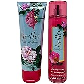 Bath & Body Works Bath and Body Works - Hello Beautiful - Gift Set - Fine Fragrance Mist & Body Cream - 2020 Full Size