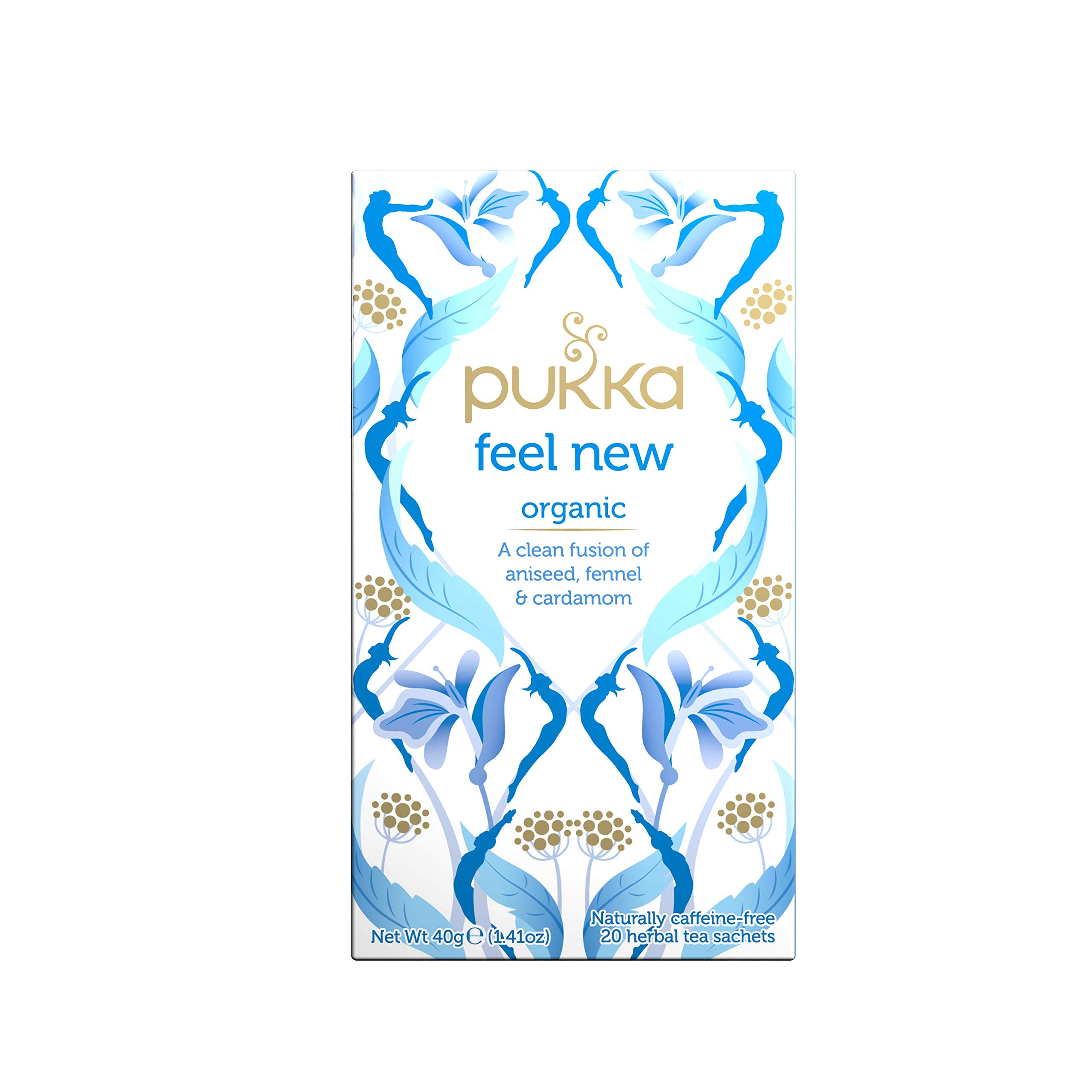 Pukka Feel New, Organic Herbal Tea with Aniseed, Fennel & Cardamom (4