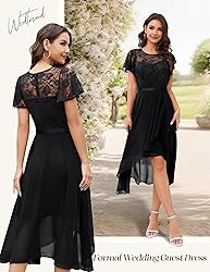 Wedtrend Black Homecoming Dresses with Sleeves Midi
