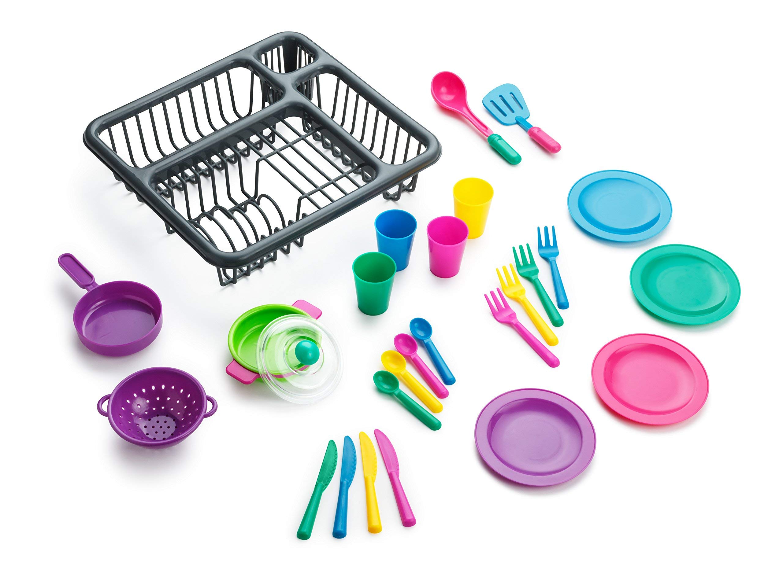 Playkidz Super Durable Kids Play Dishes Pretend Play Childrens Dish