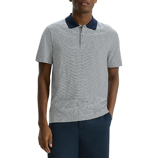 トップス THEORY CAP SLV POLO WAVE BOUKLE Cotton-Wool Bouclé Cap Sleeve Polo | Theory