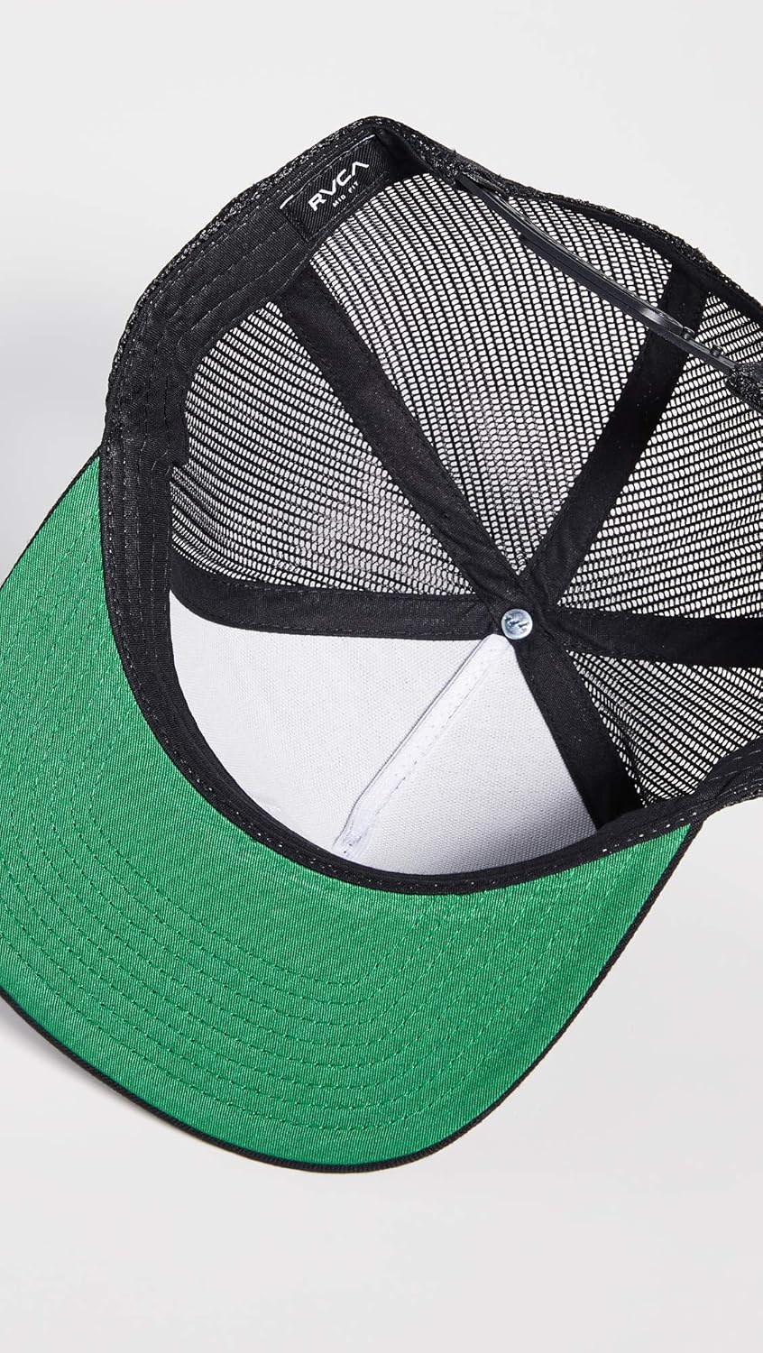RVCA Va All The Way Trucker Iii Hat Black 1SZ: Clothing