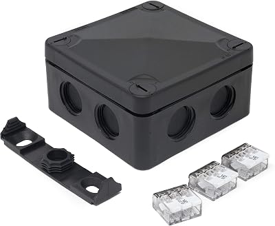 ArmaKit IP66 External Waterproof Junction Box 86x86x50mm 8 M20 Entries