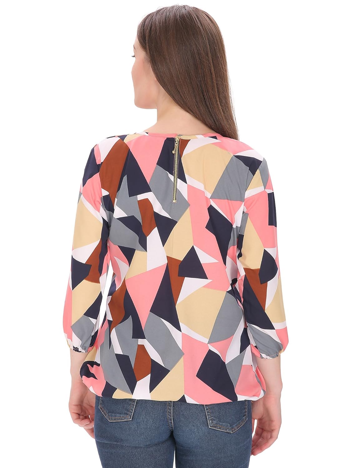 indietoga women pink crepe balloon top (xs to 7xl)