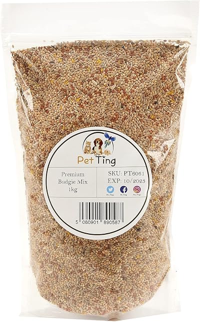 Pet Ting Premium Budgie Food Mix 1kg Canaries Seed Egg Biscuit Millet