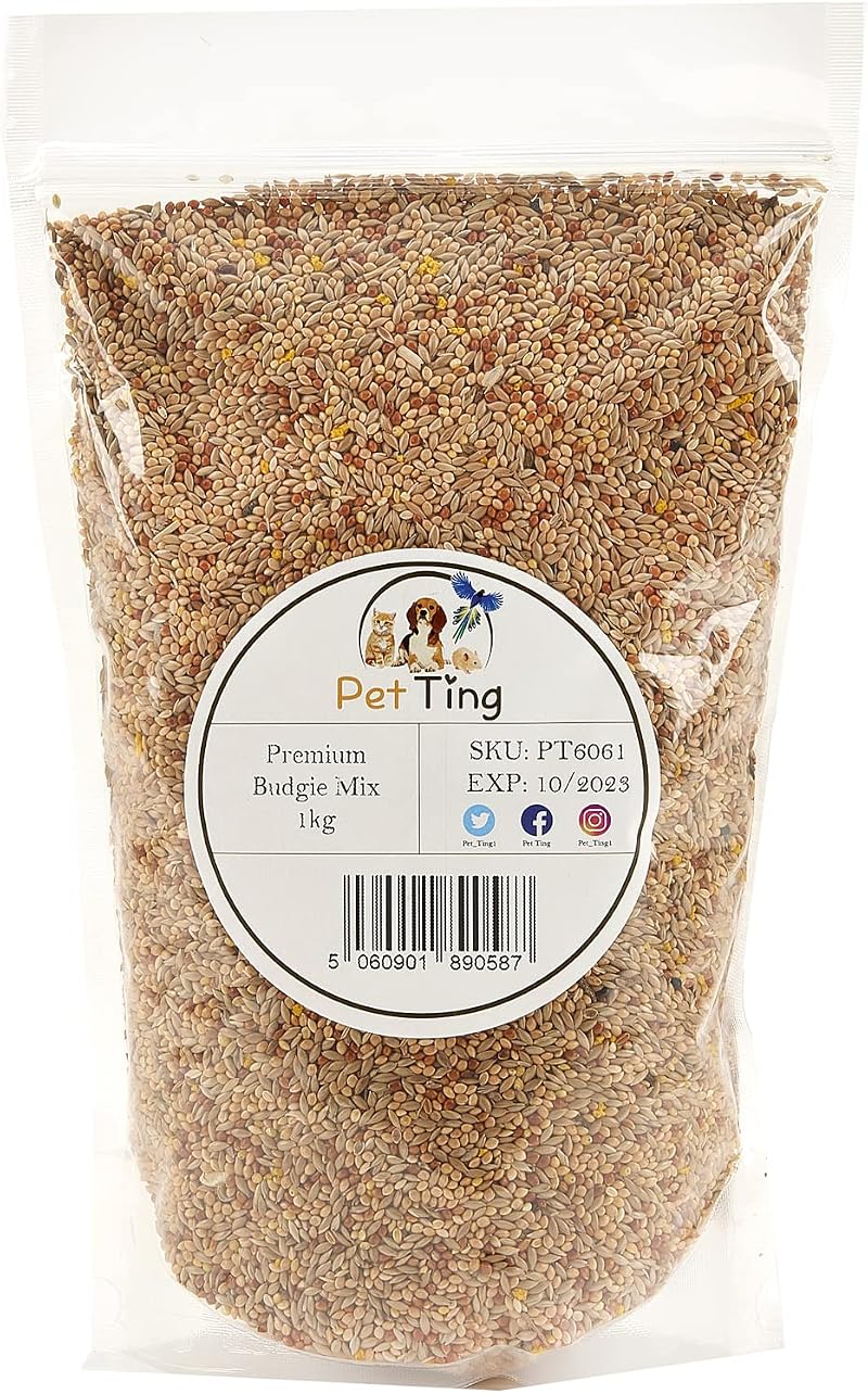 Pet Ting Premium Budgie Food Mix 1kg Canaries Seed Egg Biscuit Millet