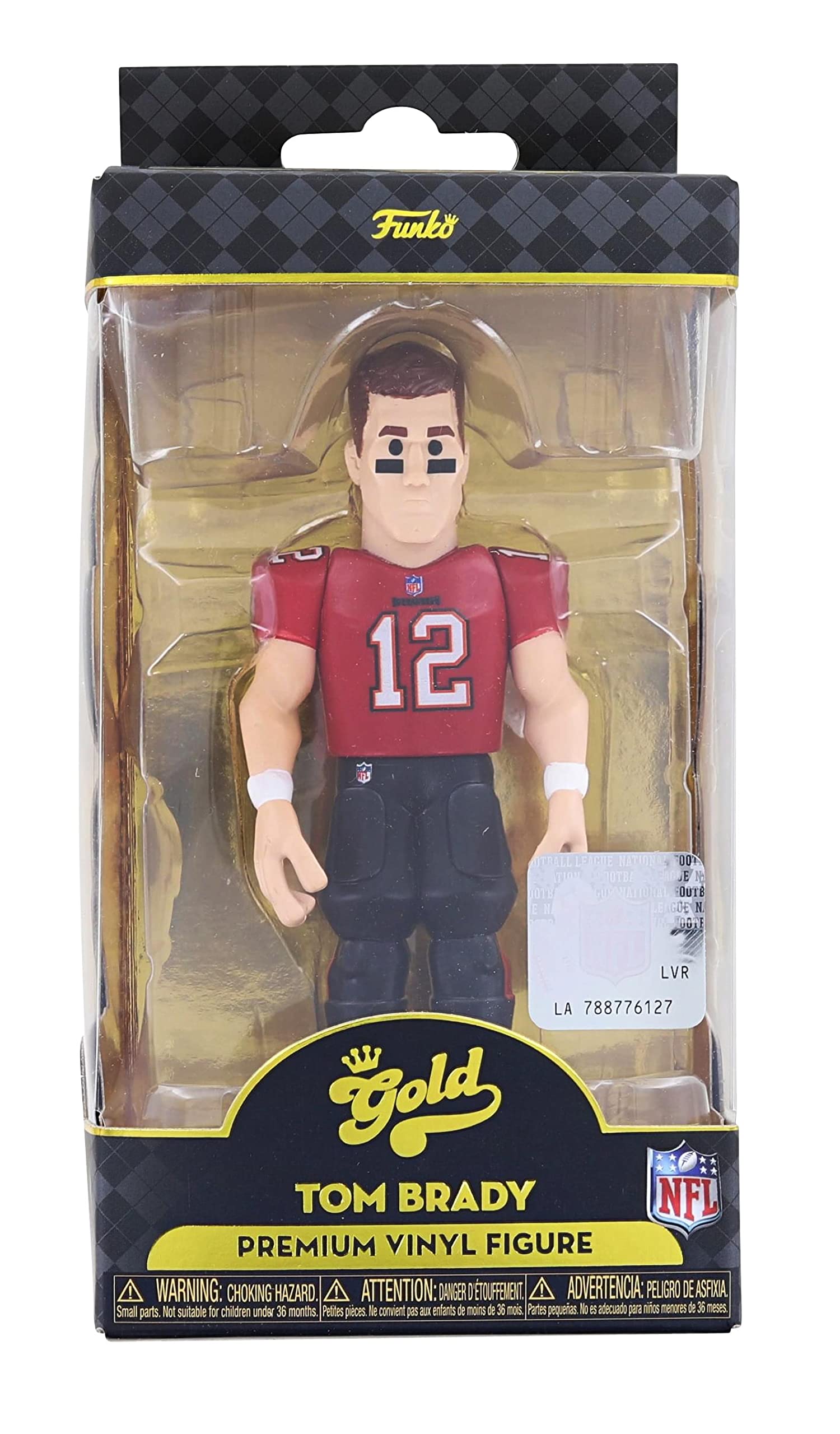 Funko Gold 5" NFL: Buccaneers - Tom Brady - 1/6 Odds for Rare Chase Variant - Collectable Vinyl Action Figure - Birthday Gift Idea - Official Merchandise - Ideal Toy for Sports Fans and Display