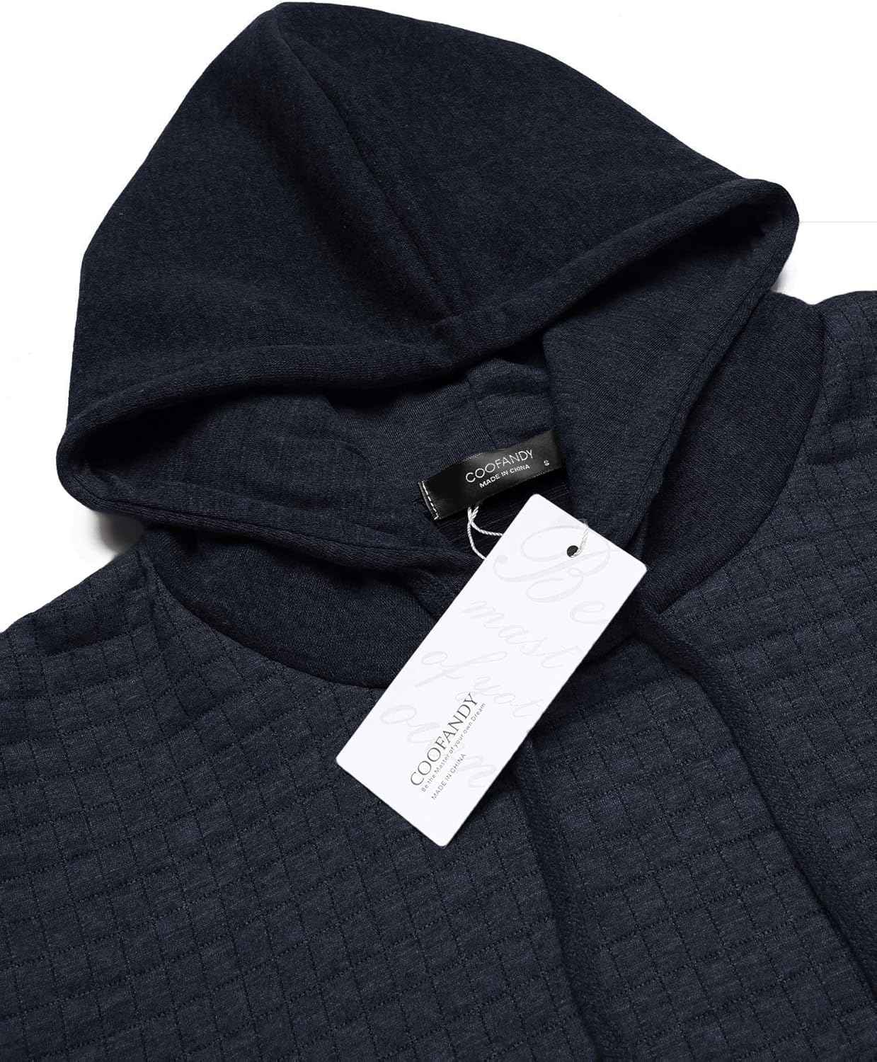 COOFANDY Men's Sweatshirt Hipster Gym Long Sleeve Drawstring Hooded Plaid Jacquard Pullover Hoodies at  Men’s Clothing store