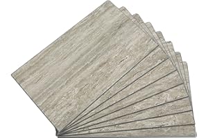 Palisade 25.6 in. x 14.8 in. Interlocking Vinyl Waterproof Wall/Backsplash Tiles for Kitchen or Bathroom in Grecian Earth (8 Pack)