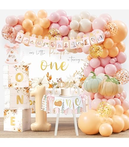 A Little Pumpkin Is On Her Way Cake Topper, Baby Girl Fall Baby Shower 1st Birthday Party Decorations, Thanksgiving Fall Pumpkin Theme Party Cake