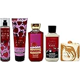 Bath & Body Works Strawberry Pound Cake - Ultimate Hydration Body Cream, Fine Fragrance Mist, Body Lotion and Shower Gel - with a Peach Gardenia Bar Soap