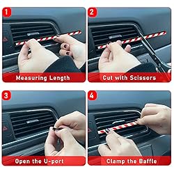 Kewucn 20 PCS Car Air Conditioner Vent Decorative