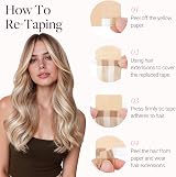 GOO GOO Tape in Hair Extensions 24in 100g 40pcs 60A Platinum Blonde view 7