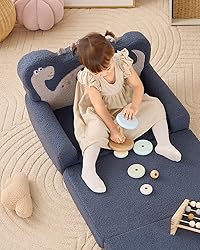 Blissful Diary Kids Couch, 2-in-1 Soft Toddler