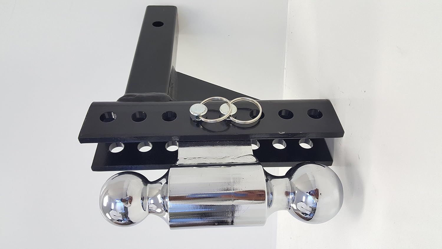 MaxxHaul 70380 Black/Chrome Adjust Dual Ball Mount: Automotive