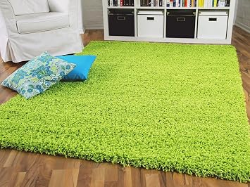 Aloha Hochflor Langflor Shaggy Teppich Lindgrun Sofort Lieferbar