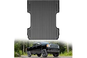Nilight Truck Bed Mat 6.6 FT for 2007-2019 Silverado/Sierra 2500 3500HD & 1500 2007-2018, TPE Heavy-Duty Pick-up Bed Liner for Chevy GMC Accessories, Anti-Slip Texture, All Weather Protection