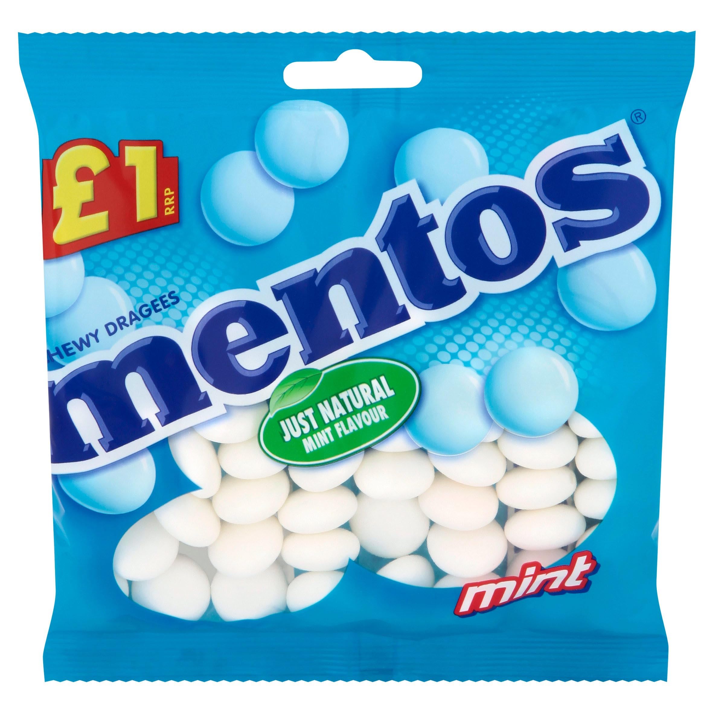 Mentos Mint Share Size - Pack of Bag 12 x 135G