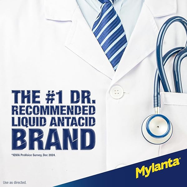 MYLANTA HEARTBURN AND GAS RELIEF, LIQUID ANTACID, COAT & COOL FORMULA, MINT CHOCOLATE FLAVOR, 12 FL OZ