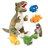 PREXTEX Dinosaur Stuffed Animal Set - Mommy T-Rex