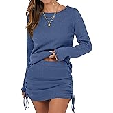 ANRABESS Women Long Sleeve Skirt Sets 2025 Fall Sweater Lounge Sets 2 Piece Beach Vacation Outfits