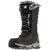 Korkers Women's South Lake Winter Boots - Extra Cozy and Waterproof - Includes Interchangeable TrailTrac Sole