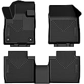 Husky Liners Weatherbeater Floor Mats | Fits 2024-2026 Lincoln Nautilus | Front & 2nd Row, 3-pc Black - 95571