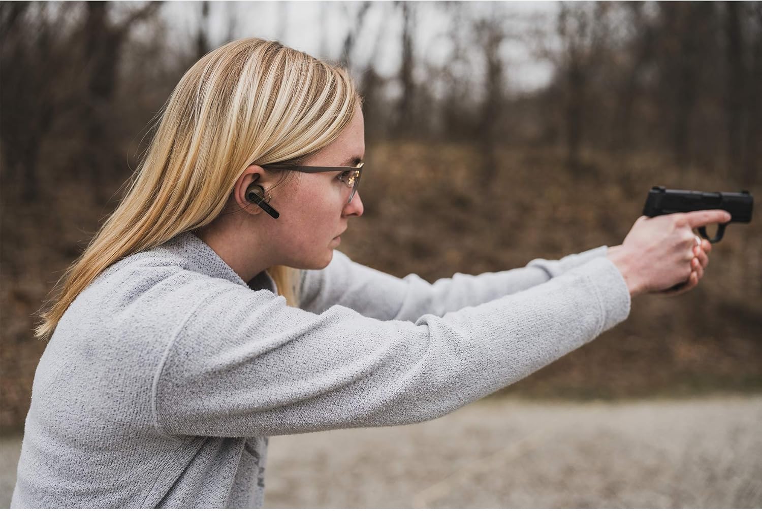 Caldwell E-Max Shadows FDE 23 NRR - Electronic Hearing Protection with Bluetooth Connectivity for Shooting, Hunting, and Range: Sports & Outdoors