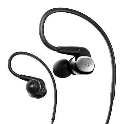 AKG N40 Canal Type Earphone high Resolution corresponding 2WAY (Dynamic/BA) Hybrid Cable Detachable Black Chrome N40SIL [Domestic Regular Goods] 