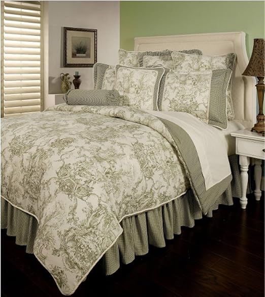 Amazon Com 6 Piece French Country Inspired Pattern Comforter Set