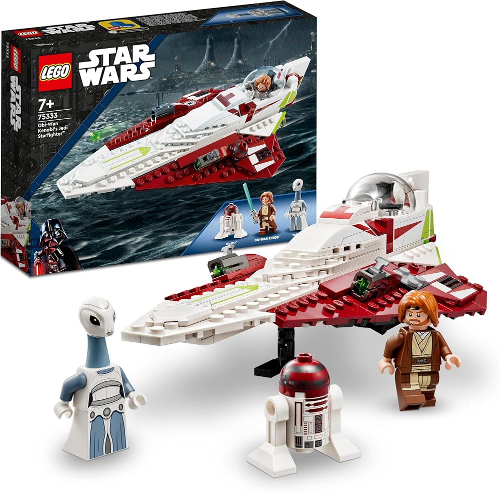 LEGO Star Wars Obi-Wan Kenobi’s Jedi Starfighter 75333 Taun We Droid R4-P17