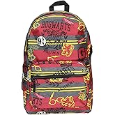 Harry Potter Hogwarts of Witchcraft and Wizardry Alumni Patch Gryffindor Allover Print Backpack Book Bag
