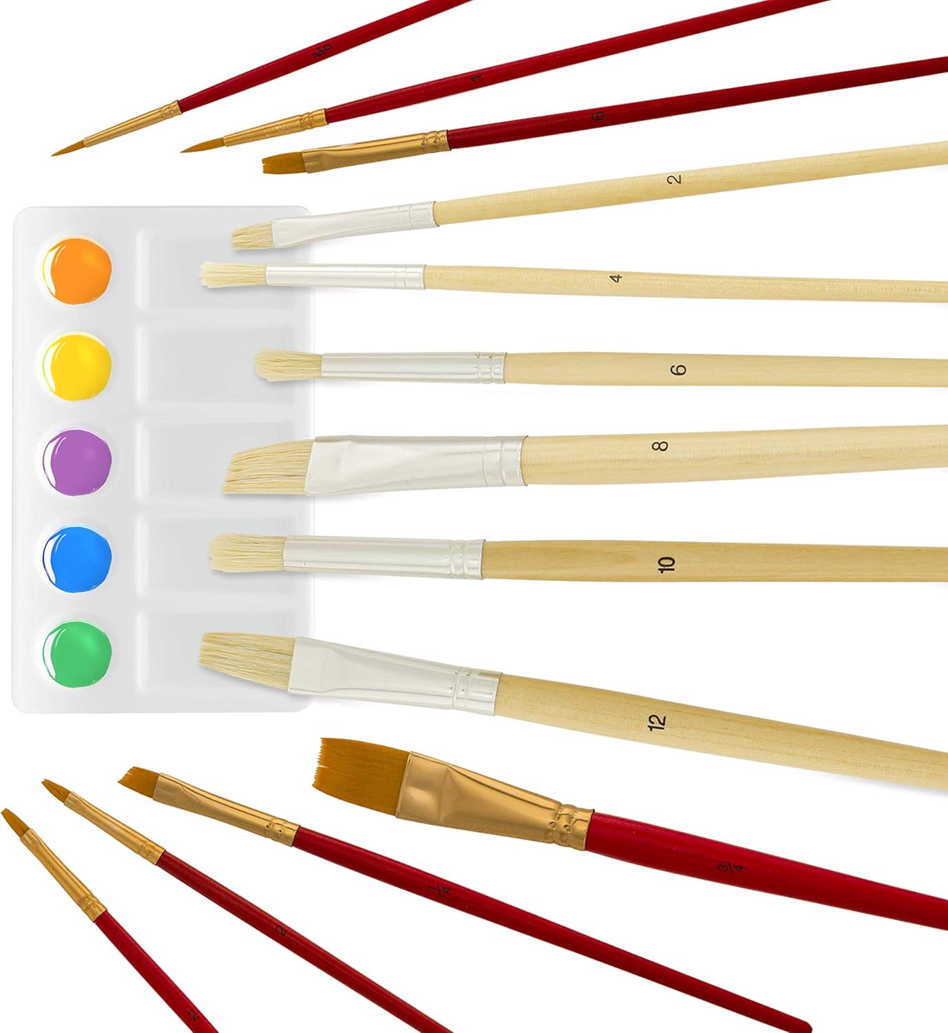 US Art Supply 33 Piece Custom Artist Acrylic Painting Set with Table Easel, Paint, Canvas and Accessories