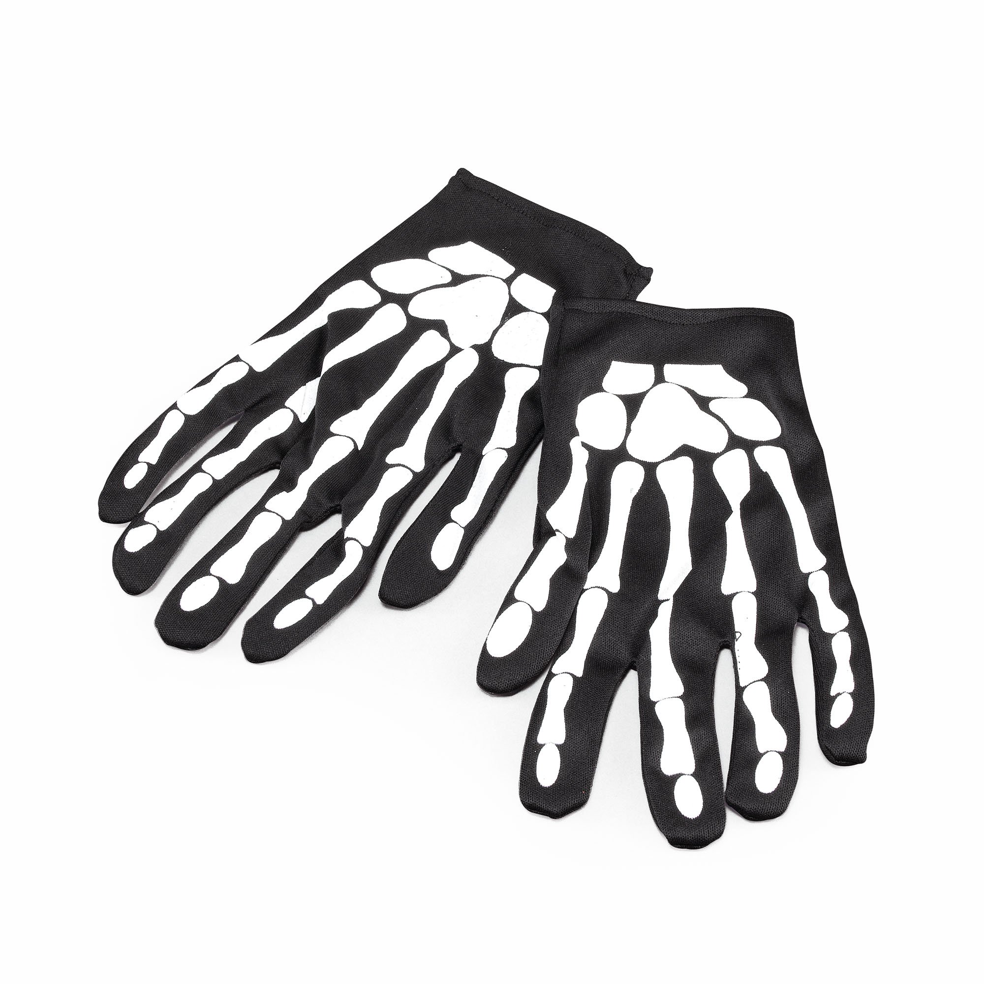 Stunning Black & White Skeleton Gloves (23cm) 1 Pair - Perfect Accessory for Halloween, Cosplay, Events, Parties, Everyday Use, & More Halloween