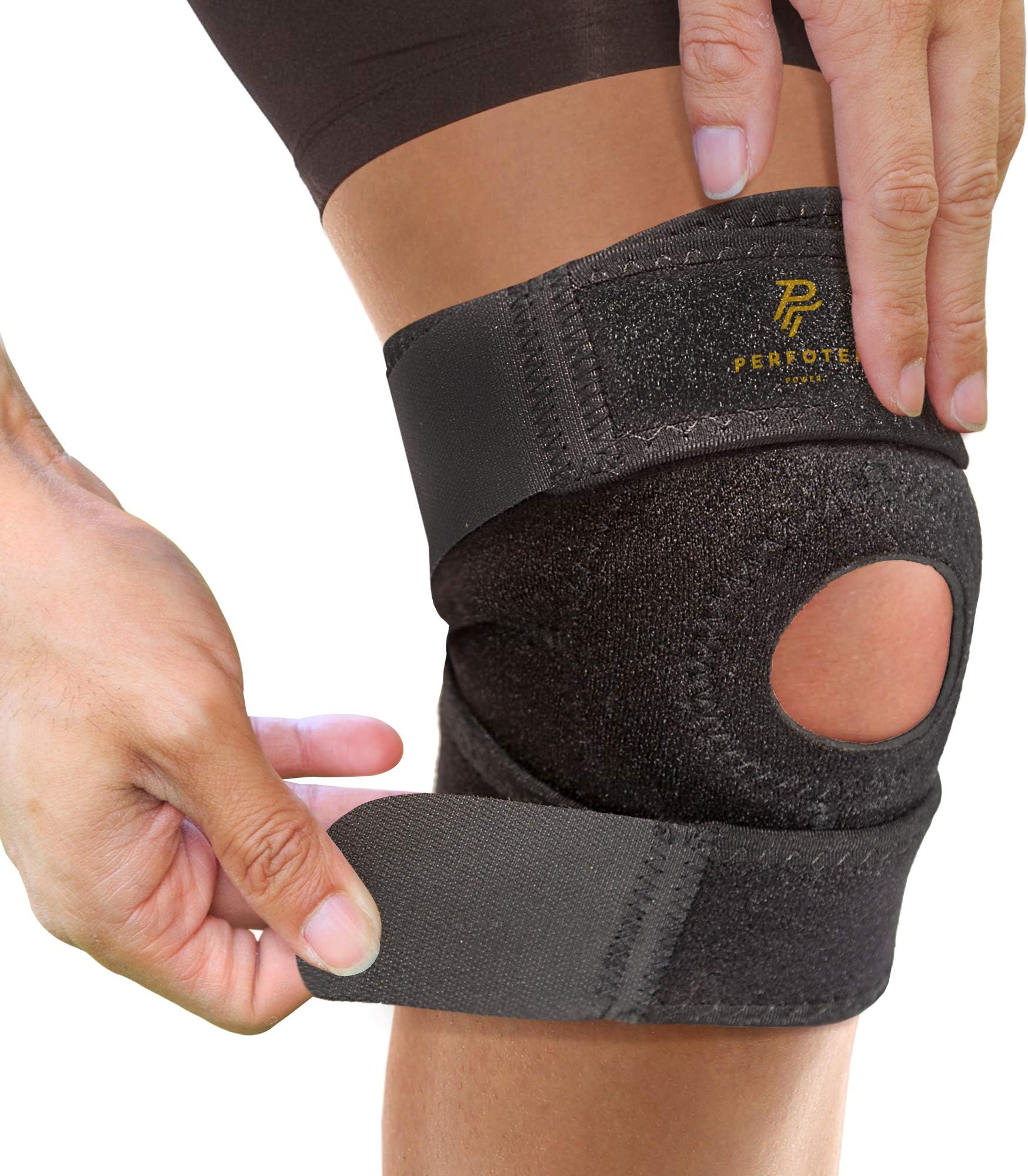 Perfotek Knee Brace Support Protector Pad Guard Elasticated Sleeve (SINGLE ITEM) by Perfotek
