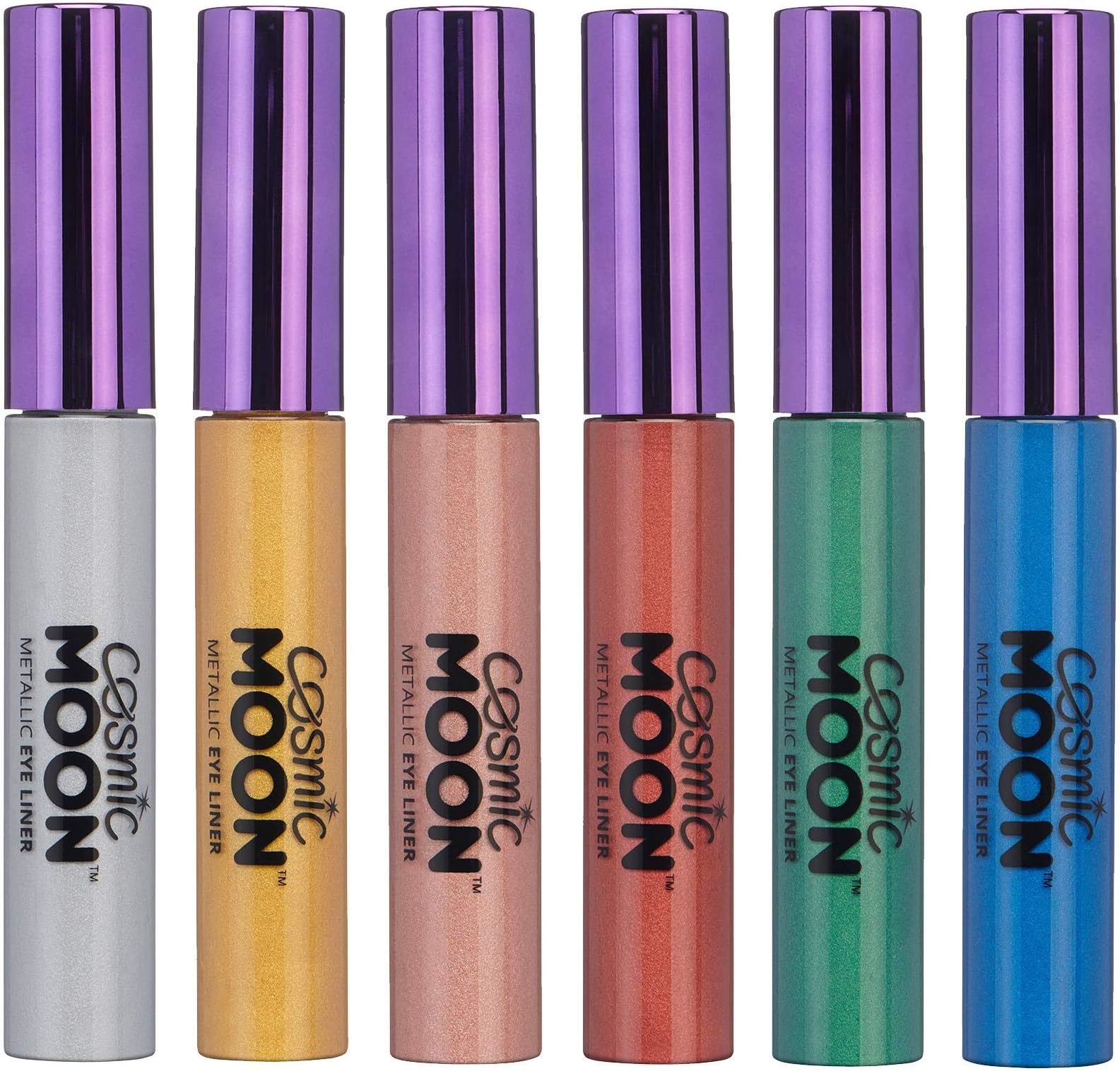 Metallic Eyeliner | Cosmic Moon | Make up Eye Liner, Pearl Shimmer Eye Shadow (Set of 6)