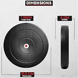 Gallant 40kg Vinyl Weight Plates 1 Inch Standard Set 4x10kg Exercise Fitness view 6