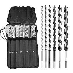 NICAVKIT 6Pcs 12-Inch Long Auger Drill Bit Set for