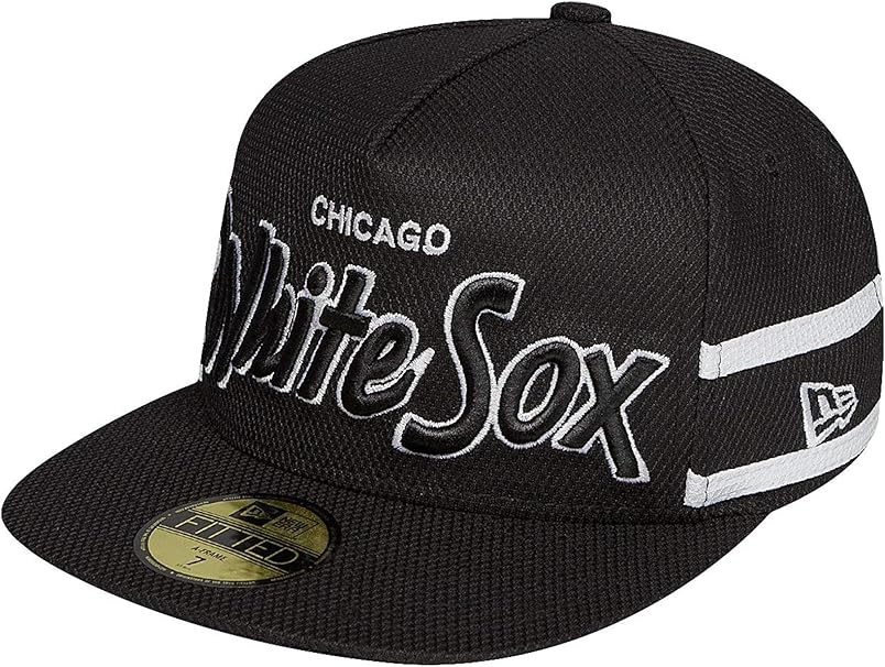 New Era Men S Caps Snapback Cap Diamark Chicago White Sox 59fifty Black 7 3 8 58 7 Cm Amazon De Bekleidung