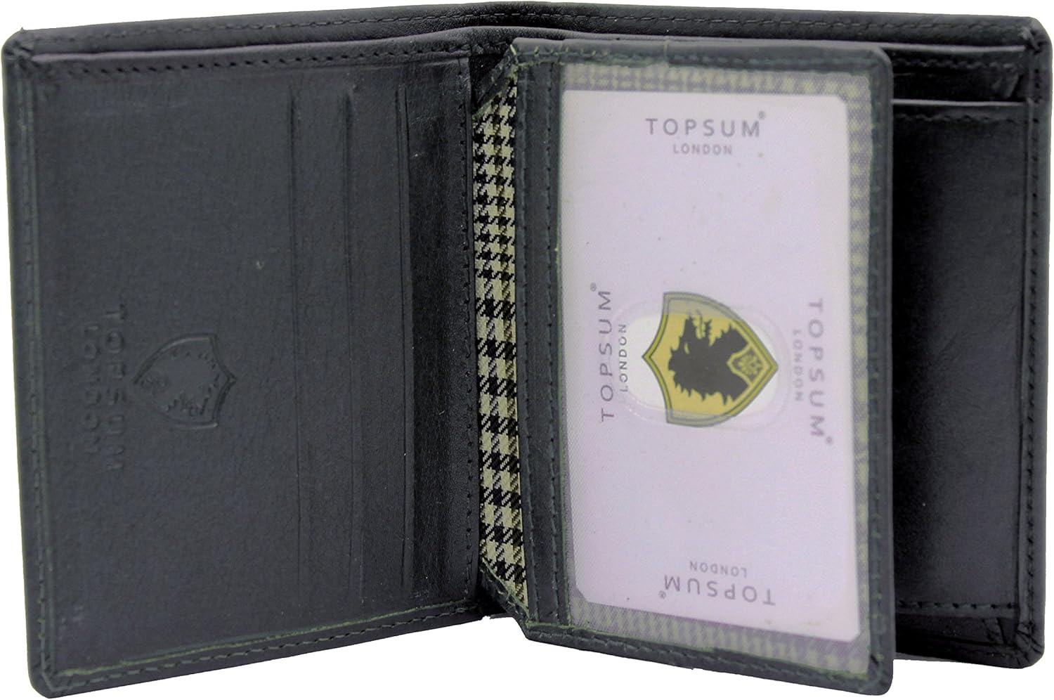 TOPSUM LONDON Genuine Leather RFID Blocking Wallet, Men Slim Wallets with RFID Block Technology - Image 3