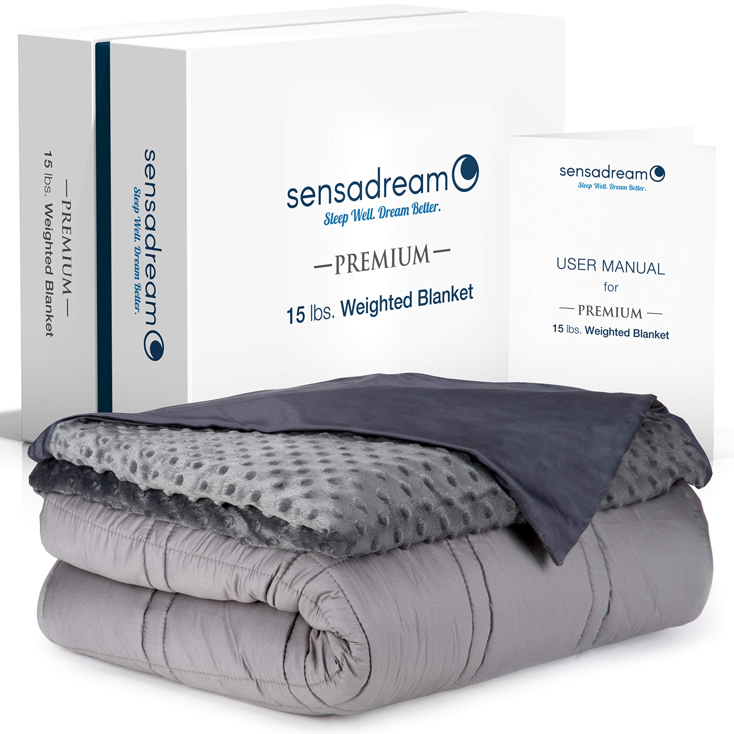 Cooling Weighted Gravity Blanket for Adult and Kids 15 lbs, 60x80