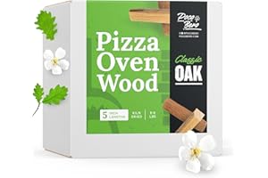 POCO BERO 5.5" Pizza Oven Wood + Firestarter – Classic Oak – 520 Cubic Inches of Pizza Wood – Kiln-Dried Wood – Compatible with Ooni Pizza Ovens – 6 – 8 LBS