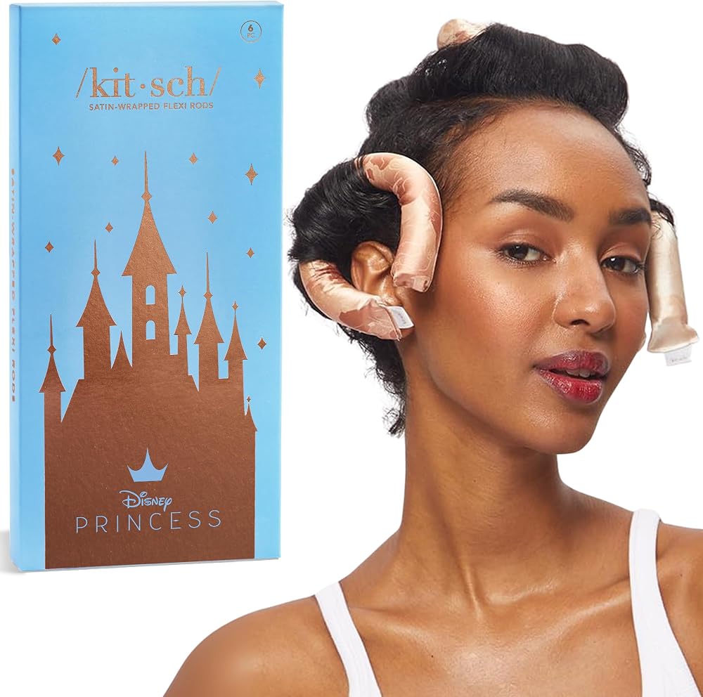 Kitsch Disney x Heatless Flexi Rods 6 pcs Satin No Heat Hair Curlers