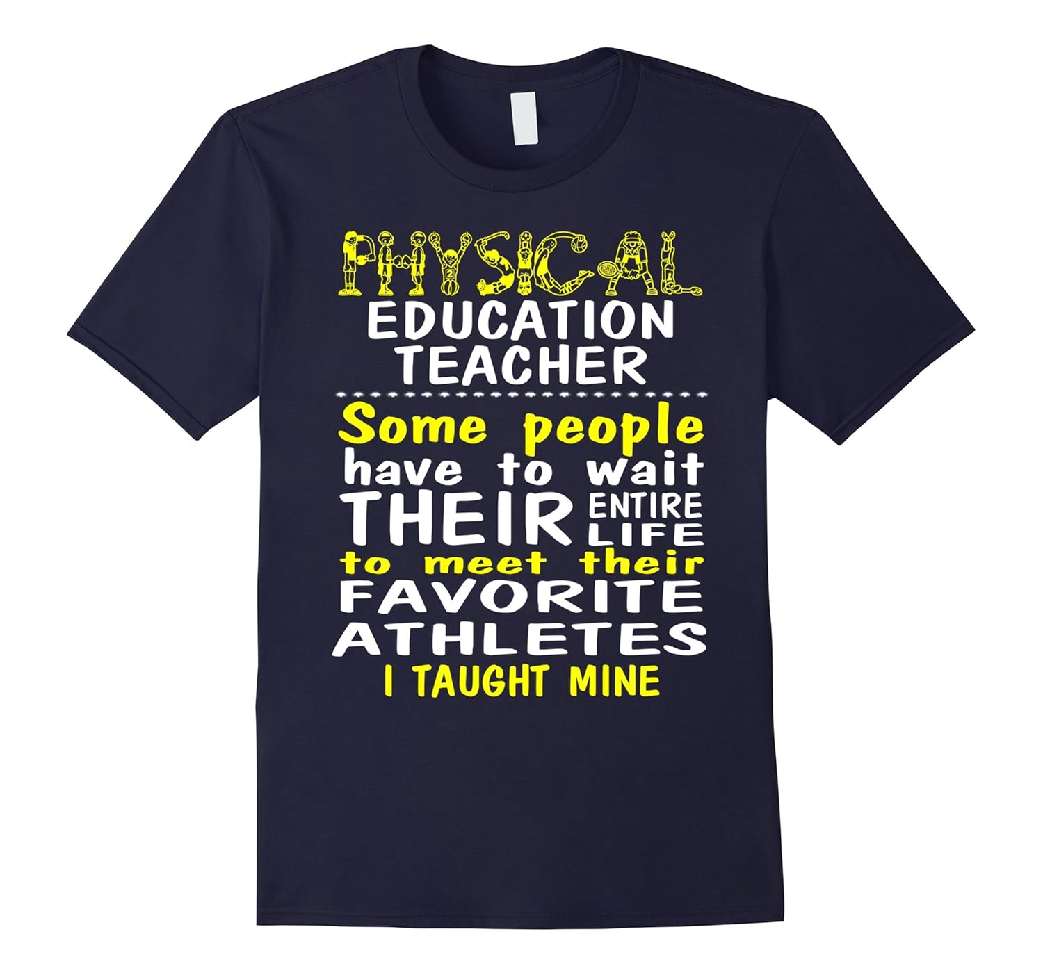 BeeTee: This PE Teacher Taught Awesome Athletes T-Shirt-ANZ