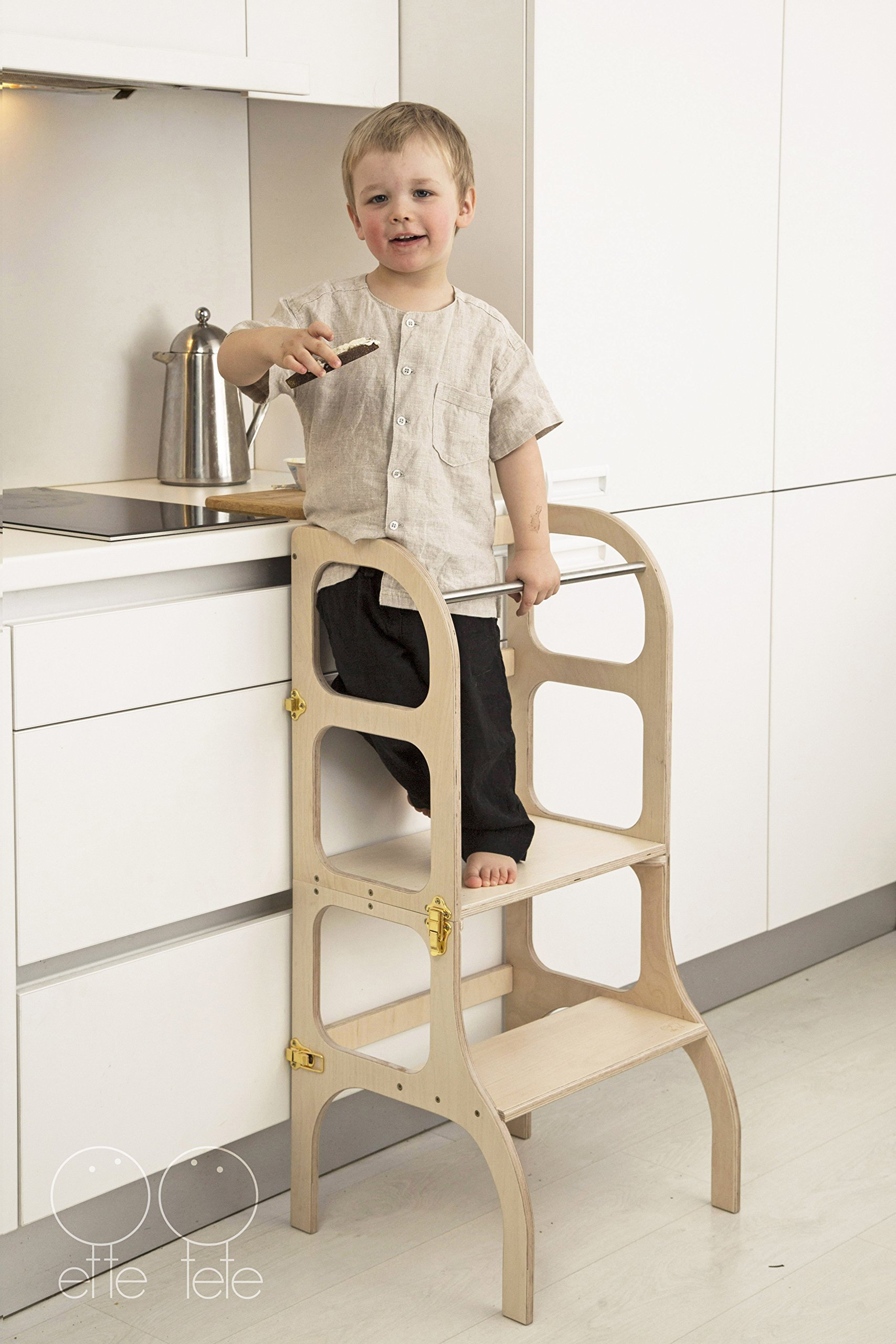 Little helper tower, toddler kitchen step stool, Montessori learning